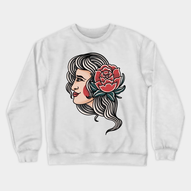 Lady rose Crewneck Sweatshirt by semartigagelas